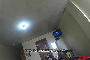 Wow, stepmom teaches stepson masturbation while he helps with photos!