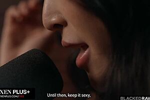 Blackedraw Sultry Podcaster Emiri Momota Gets A Ride And Bbc From A Stranger