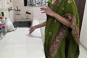 In The Kitchen, This Indian Hot Stepmom Casually Dives Into Muff And Deepthroat Sex With Her Stepson, All In High Definition.
