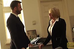 Busty MILF Amy dominated by Pascal White in rough face fucking!