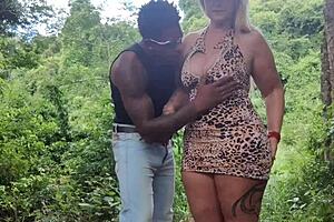 i fucked tiffany's ass hard in the forest with my huge cock