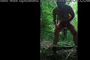 Look at this slave humiliated in the forest!