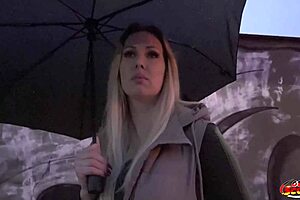 German Girl Marie Cherie Picked Up For First Casting Fuck In Berlin