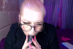 Cool Busty Mature Whore In Glasses With Ponytail