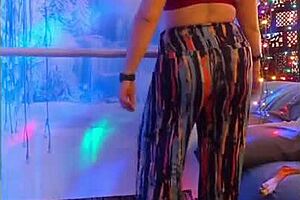 Hotwife Steffi Dances Crazy With Pants On Pussy!