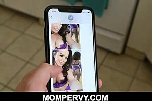 Carmen Valentina fucks stepson secretly.