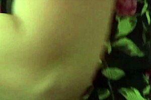 this milf in lingerie masturbates