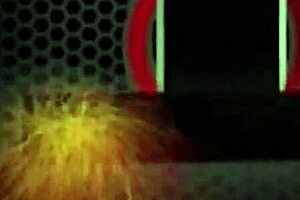 vicky vette teases in black lingerie, showing pink cunt