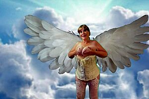 The Granny Carmen Angels Heavenly Stick & Dick Double Fuck Double Cum And Creampie