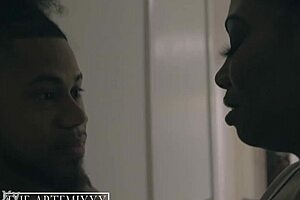 lyric sky enjoys house party with shaved pussy moaning and screaming