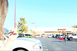 Your step mom squeezes huge tits for black hunter's monster cock creampie outdoors