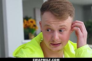 Stepmom wants to see their stepsons' dicks at swap party