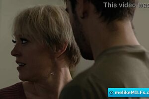 Horny big tit stepmom gets clit fingered