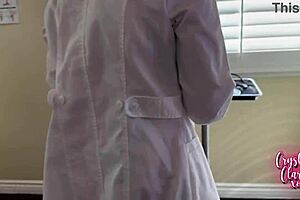 Blonde Fat Doctor Wife With Glasses And Blue Eyes Rides Cock To Orgasm In Missionary