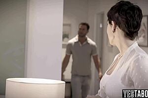 Big boobs milf nurse fucks paralysed patients husband