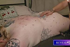 Revealme Curvy Babe Massage Hot Wax Back And Tit Drip Fetish