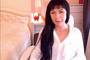 Small tit brunette Helga Muah aka Jessy sexy strip and tease