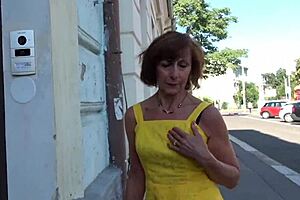 Did you see the granny with saggy tits getting sprinkled and dancing at the sex club?