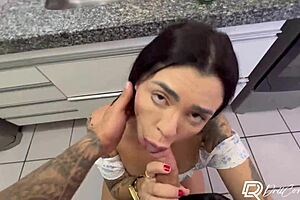 omg, this brazilian maid lifted her dress in the kitchen and i pounded her big ass hard 😈🍑🔥