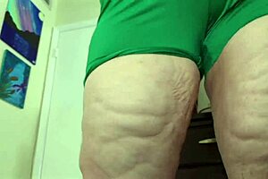 Big ass cheating wife brings home cum in panties!