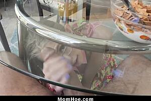 Bubbly Milf Stepmom Sucks Stepson's Girthy Dick