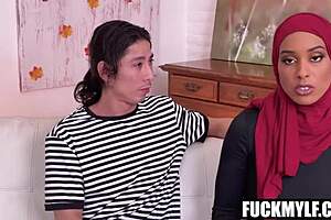 Lonely hijab wife seduced by student 😏