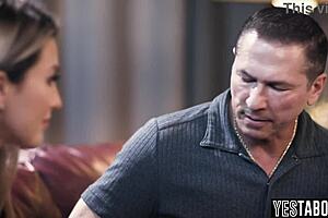 mature guy hires an escort to roleplay as his stepdaughter for a family talk