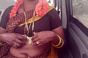 Stepmom And Stepson Drive Long With Dirty Talk Fucking