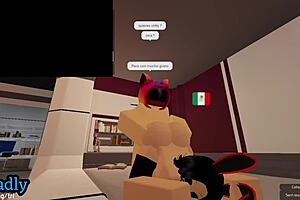 having a fun time playing roblox with friends