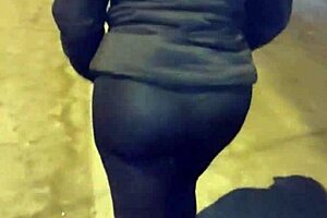 Madura Culona Con Leggins Transparentes En Hilo