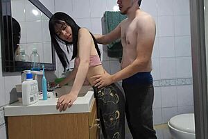 Laura Fucks Her Best Friend's Boyfriend in Bathroom