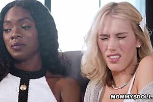 ana foxxx and sky pierce make out until stepmom jessica ryan arrives