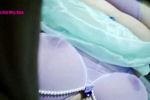 Horny milf in halloween costume