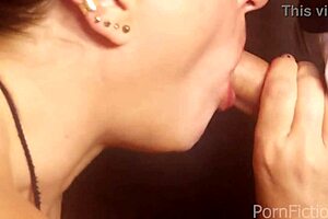 Mina blows Wincel! Cum in mouth!