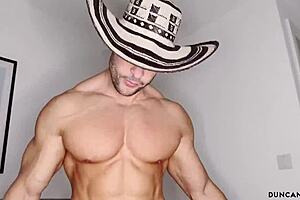 blonde milf rims and licks stud's asshole