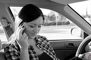 lesbian podcast turns into muff diving and cunilingus between redhead and brunette 😍