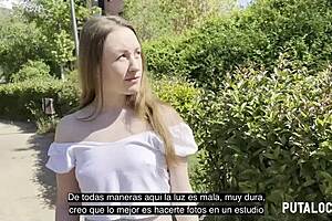 Torbe catches sweet Ukrainian teen Emma Fantazie and fucks her hard with cum in interracial doggystyle on bed