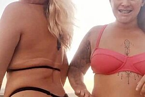 i talked dirty on beach, then deflowered young guy with friend.