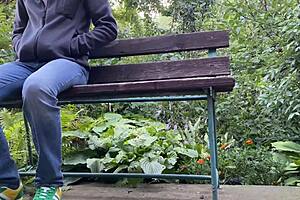 Huge panties get wet after pissing in the park!