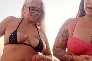 i talked dirty on beach, then deflowered young guy with friend.