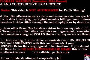 Skinny Brunette Pokes Wet Twat!