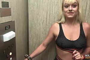 Petite Blonde Coed Nova Cane Gets Her Pussy Fucked By Rome Major!