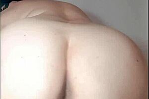 Cheating wife masturbates for her boss