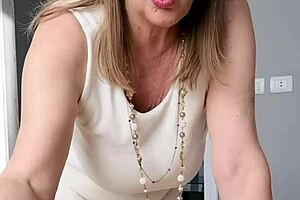 Mature grandma gives blowjob to help you cum fast in POV role-play