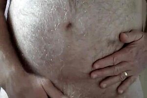 Happy hairy big belly me masturbating with small cock, of course?