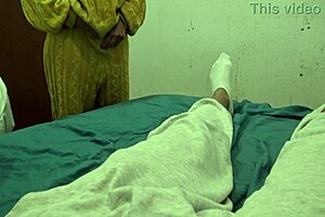 turkish STEPMOTHER visits her american STEPSON in the BEDROOM to GROPE his MONSTER COCK