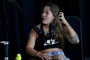 Wouldn't Record With Kidi Bengala But Liked Exhibitionist Part And Pussy Sucking - Flor De Damiana On Sheer Red