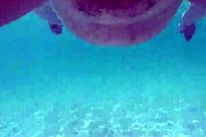 Underwater session with multiple creampies, cum inside three times.