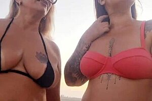 i talked dirty on beach, then deflowered young guy with friend.