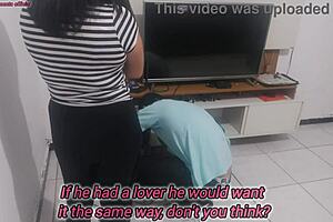 i show my new lingerie to the technician for his opinion